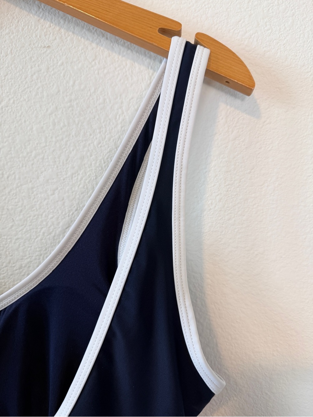 Tommy Hilfiger Americana Zip Front Colorblock Retro One Piece Swimsuit L - Picture 4 of 10